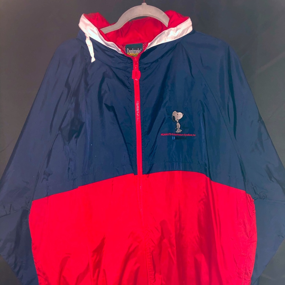 Vintage Snoopy MetLife Windbreaker